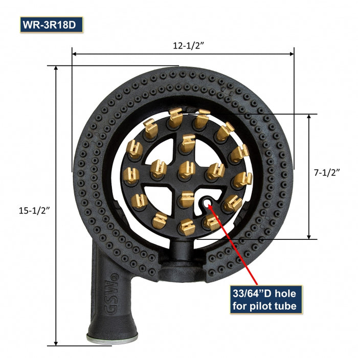 GSW Rings Burner with Air Shutter