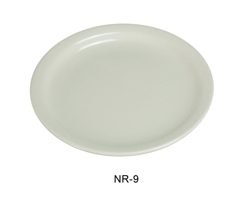 Yanco NR-9 Normandy Plate, Shape: Round, Color: White, Material: China, Pack of 24