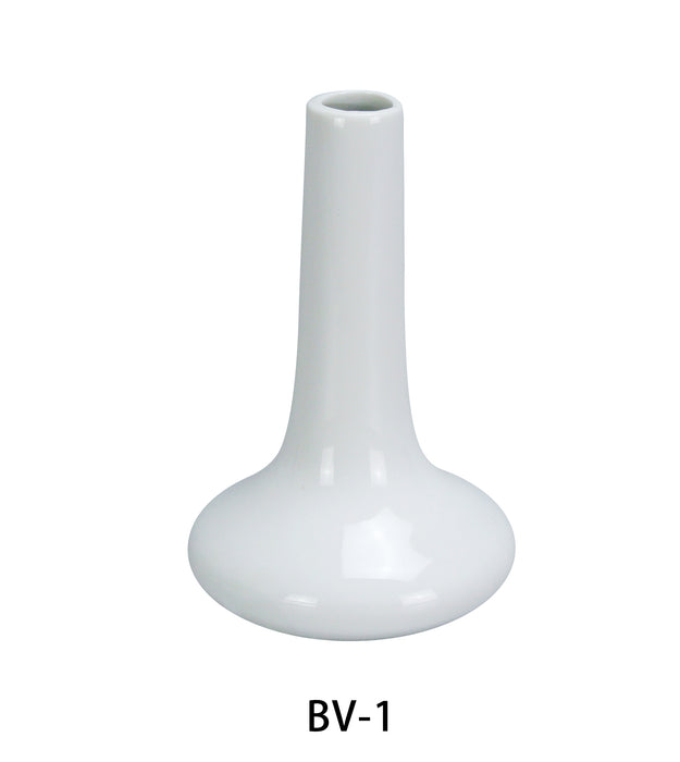 Yanco BV-1 Accessories BUD VASE 6" HEIGHT, , Color: White, Material: China, Pack of 36