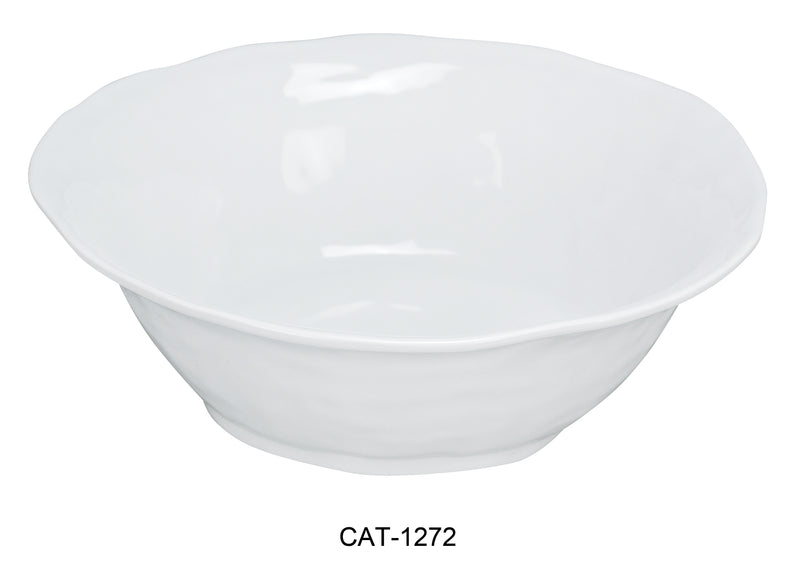 Yanco CAT-1272 Catering Bowl, Shape: Square, Color: White, Material: Melamine, Pack of 6