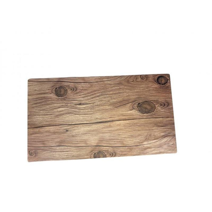 Thunder Group Melamine Western 14 3/4" X 8 1/4"  SERVING BOARD, FAUX WOOD, SEQUOIA, Pack of 6