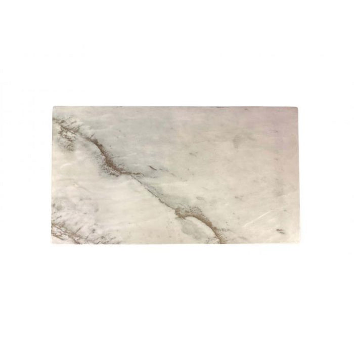 Thunder Group Melamine Western 14 3/4" X 8 1/4" SERVING BOARD, FAUX MARBLE, WHITE SHADOW, Pack of 6