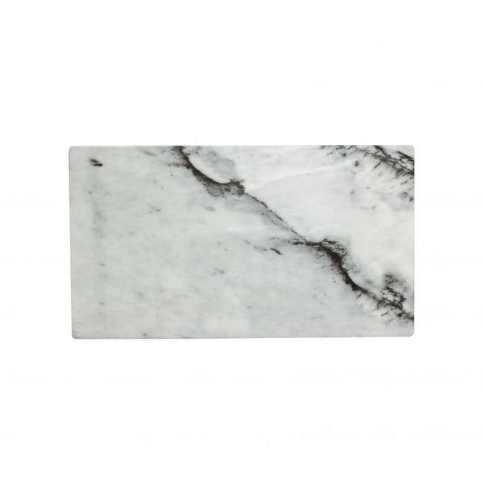 Thunder Group Melamine Western 14 3/4" X 8 1/4" SERVING BOARD, FAUX MARBLE, WHITE SHADOW, Pack of 6