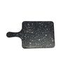 Thunder Group Melamine Western 8 1/2" X 7"  SERVING BOARD W/HANDLE, FAUX MARBLE, ONYX, Pack of 6