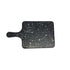 Thunder Group Melamine Western 8 1/2" X 7"  SERVING BOARD W/HANDLE, FAUX MARBLE, ONYX, Pack of 6