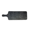 Thunder Group Melamine Western 12 1/2" X 5 1/2"  SERVING BOARD W/HANDLE, FAUX MARBLE, ONYX, Pack of 6