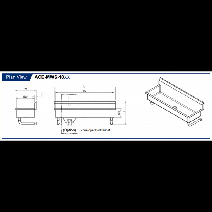 GSW Special One Compartment Multi Wash Sink