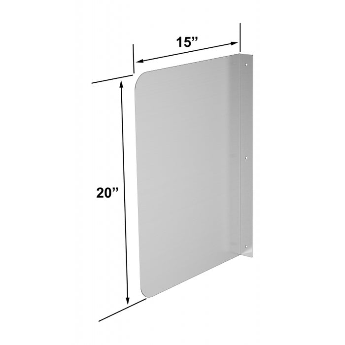 GSW S/S Splash Guard for Hand Sinks