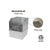 GSW Stainless Steel Floor Mounted Mop Sink Splash Guard