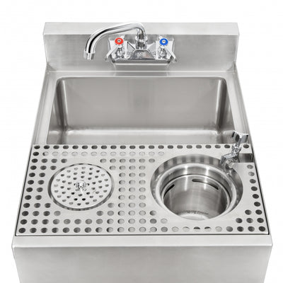 GSW Stainless Steel Speed Unit with Dump Sink, Glass Rinser and Dipperwell