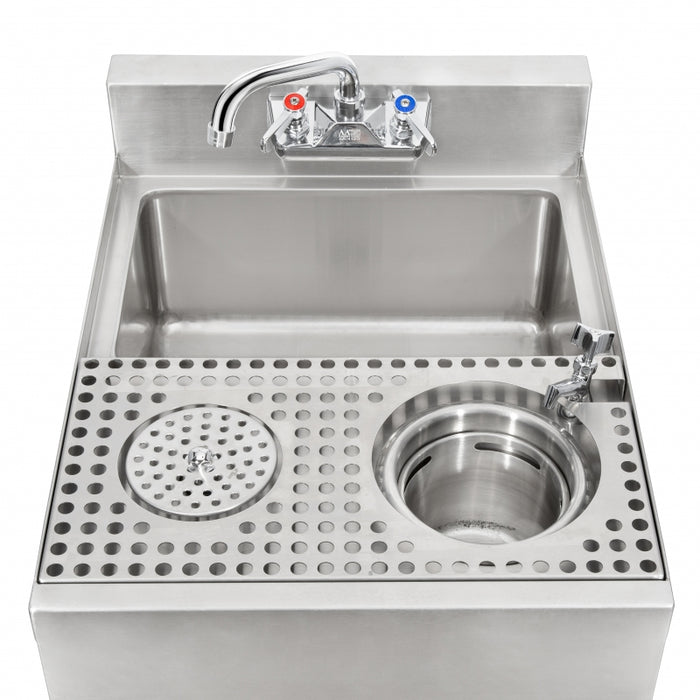 GSW Stainless Steel Speed Unit with Dump Sink, Glass Rinser and Dipperwell