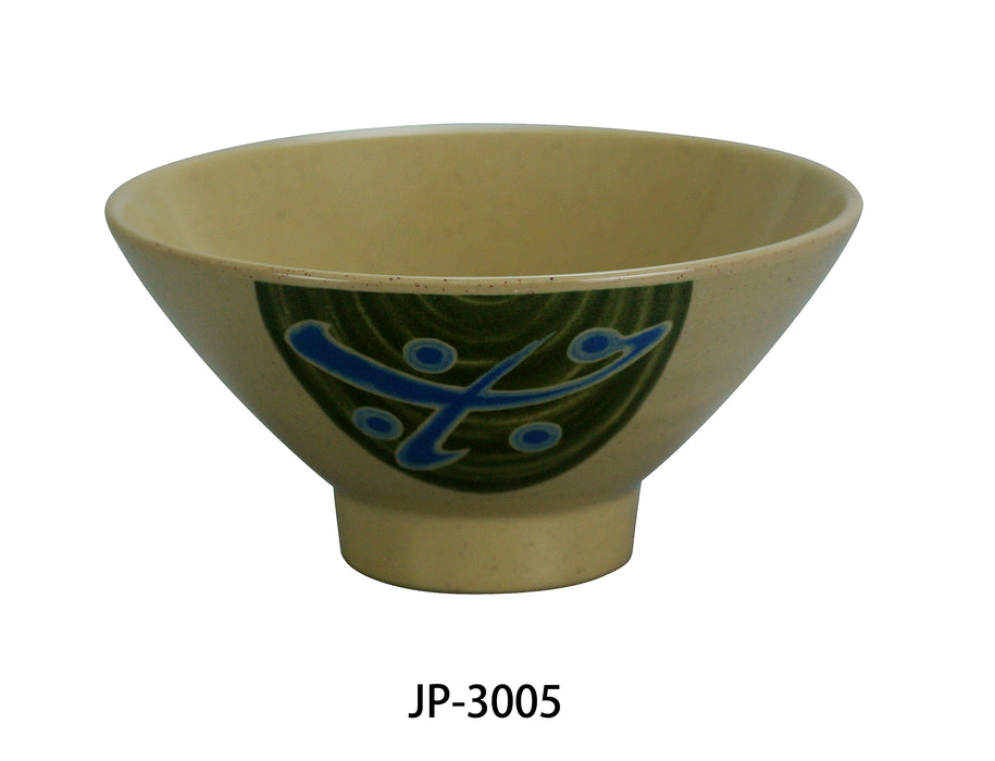 Yanco JP-3005 Japanese Jingdu Bowl, Shape: Round, Color: Sand, Material: Melamine, Pack of 48