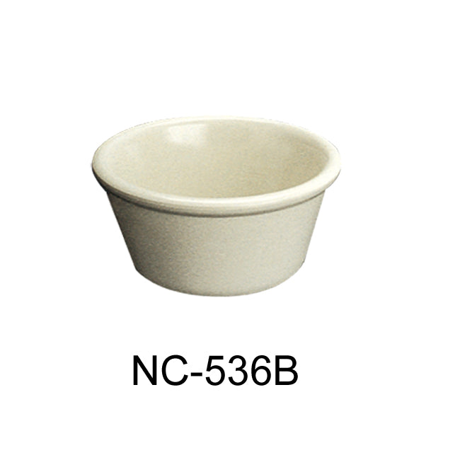 Yanco NC-536B Mile Stone Smooth Ramekin, Melamine, Pack of 72 (6 Dz)