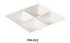 Yanco RM-822 Rome 4-Compartment Plate, Melamine, Pack of 12 (1 Dz)