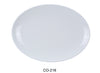 Yanco CO-216 Coupe Pattern Oval Platter, Shape: Oval, Color: White, Material: Melamine, Pack of 12