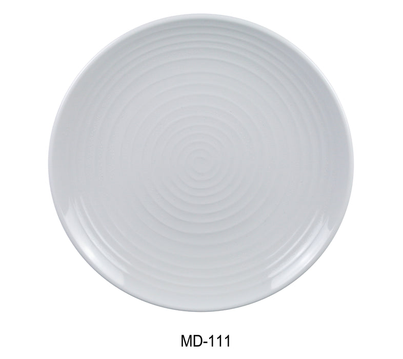 Yanco MD-111 Milando Round Plate, Shape: Round, Color: White, Material: Melamine, Pack of 24