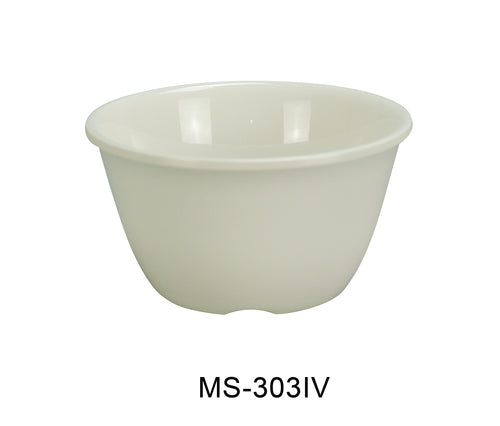 Yanco MS-303IV Mile Stone Bouillon Cup, Shape: Round, Color: Ivory, Material: Melamine, Pack of 48