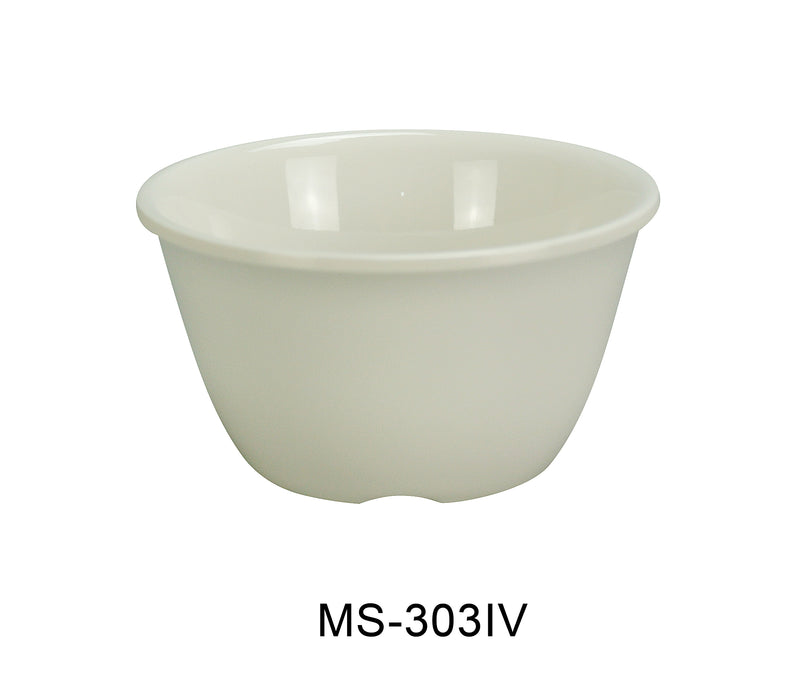 Yanco MS-303IV Mile Stone Bouillon Cup, Shape: Round, Color: Ivory, Material: Melamine, Pack of 48