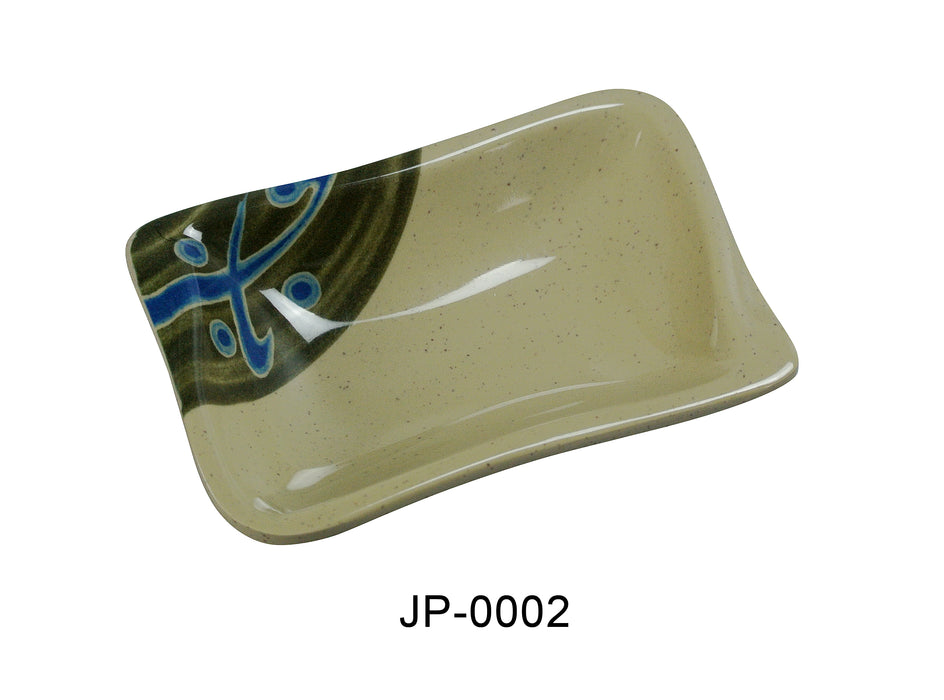 Yanco JP-0002 Japanese Sauce Dish, Shape: Square, Color: Sand, Material: Melamine, Pack of 72