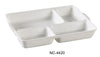 Yanco NC-4420 Compartment Collection 4-Divided Compartment, Melamine, Pack of 24 (2 Dz)