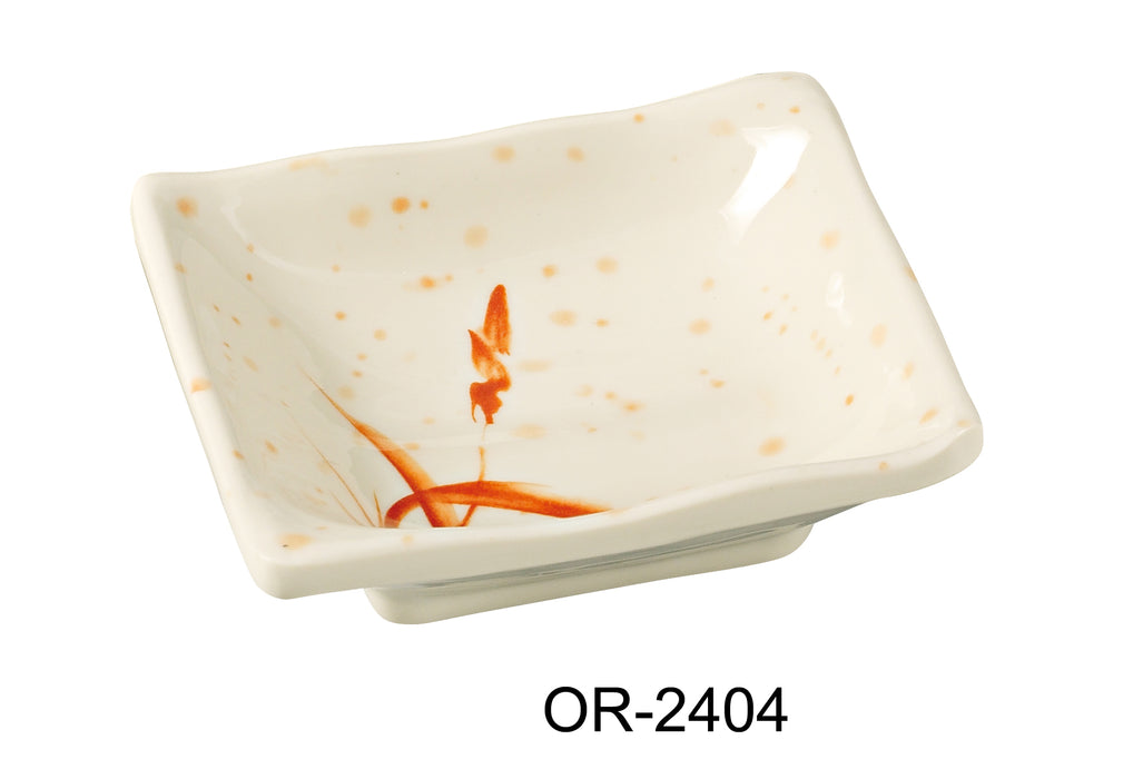 Yanco Orchis OR-2404 Square Sauce Dish, Melamine, Pack of 72 (6 Dz)