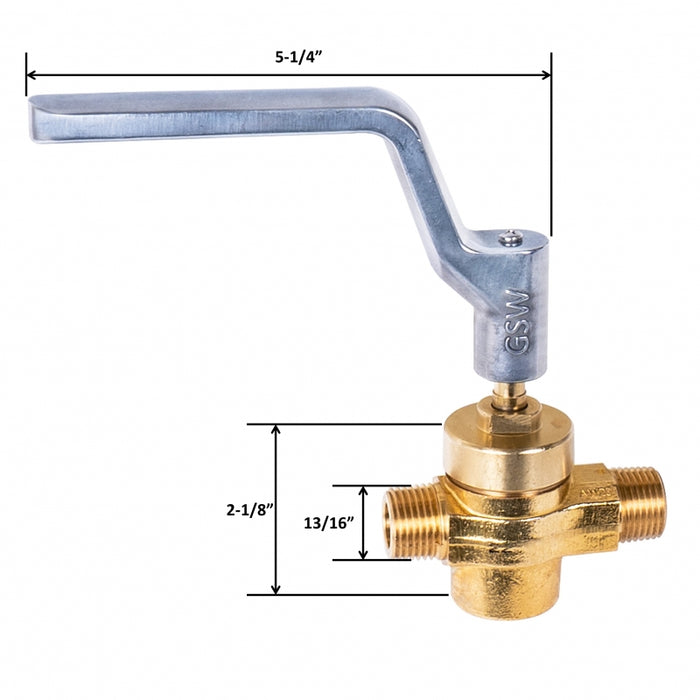 GSW Wok Range Gas Valve and Handle Combo