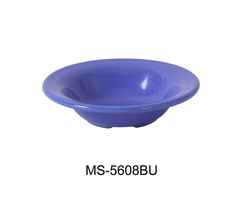 Yanco MS-5608BU Mile Stone Salad Bowl, Shape: Round, Color: Blue, Material: Melamine, Pack of 48