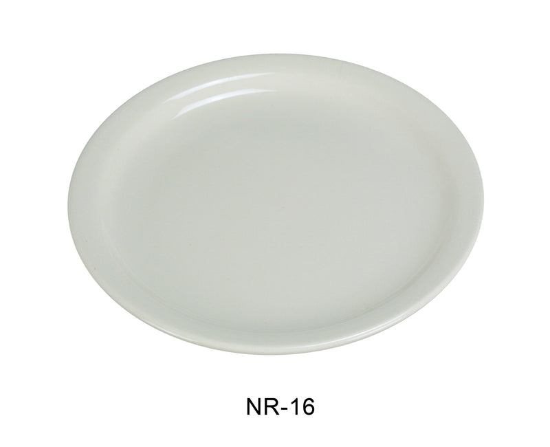 Yanco NR-16 Normandy Plate, Shape: Round, Color: White, Material: China, Pack of 12