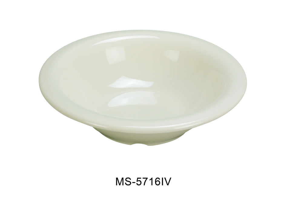 Yanco MS-5716IV Mile Stone Soup Bowl, Shape: Round, Color: Ivory, Material: Melamine, Pack of 48