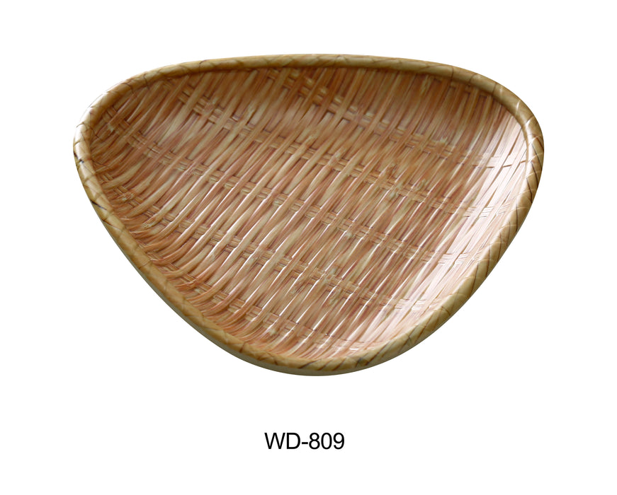 Yanco WD-809 8.75" Triangular Plate, Melamine, Pack of 24 (2 Dz)