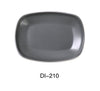 Yanco DI-210 Discover 10" X 1 7/8"H RECTANGULAR PLATE, Shape: Rectangular, Color: White and Gray, Material: Melamine, Pack of 24
