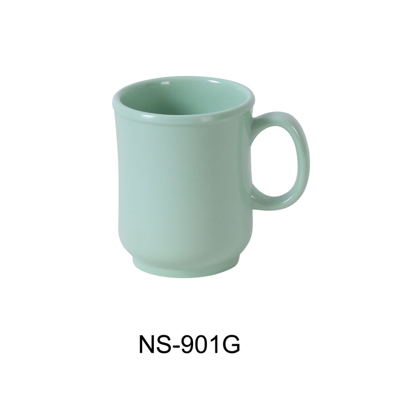 Yanco NS-901G Nessico Bulbous Mug, , Color: Green, Material: Melamine, Pack of 48