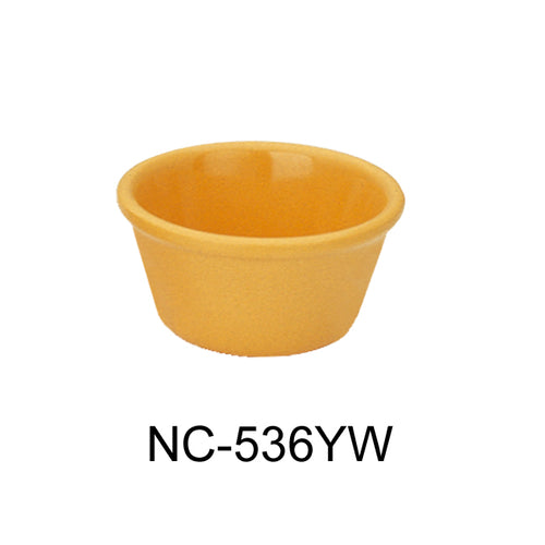 Yanco NC-536YW Smooth Ramekin, Melamine, Pack of 72 (6 Dz)