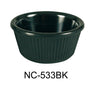 Yanco NC-533BK Fluted Ramekin, Melamine, Pack of 72 (6 Dz)