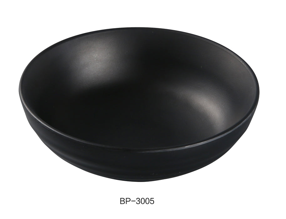 Yanco BP-3005 Black Pearl-2 Salad Bowl, Shape: Round, Color: Black, Material: Melamine, Pack of 48