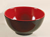 Yanco CR-3004 Black and Red Two-Tone Nanjing Bowl, Shape: Round, Color: Black and Red, Material: Melamine, Pack of 48