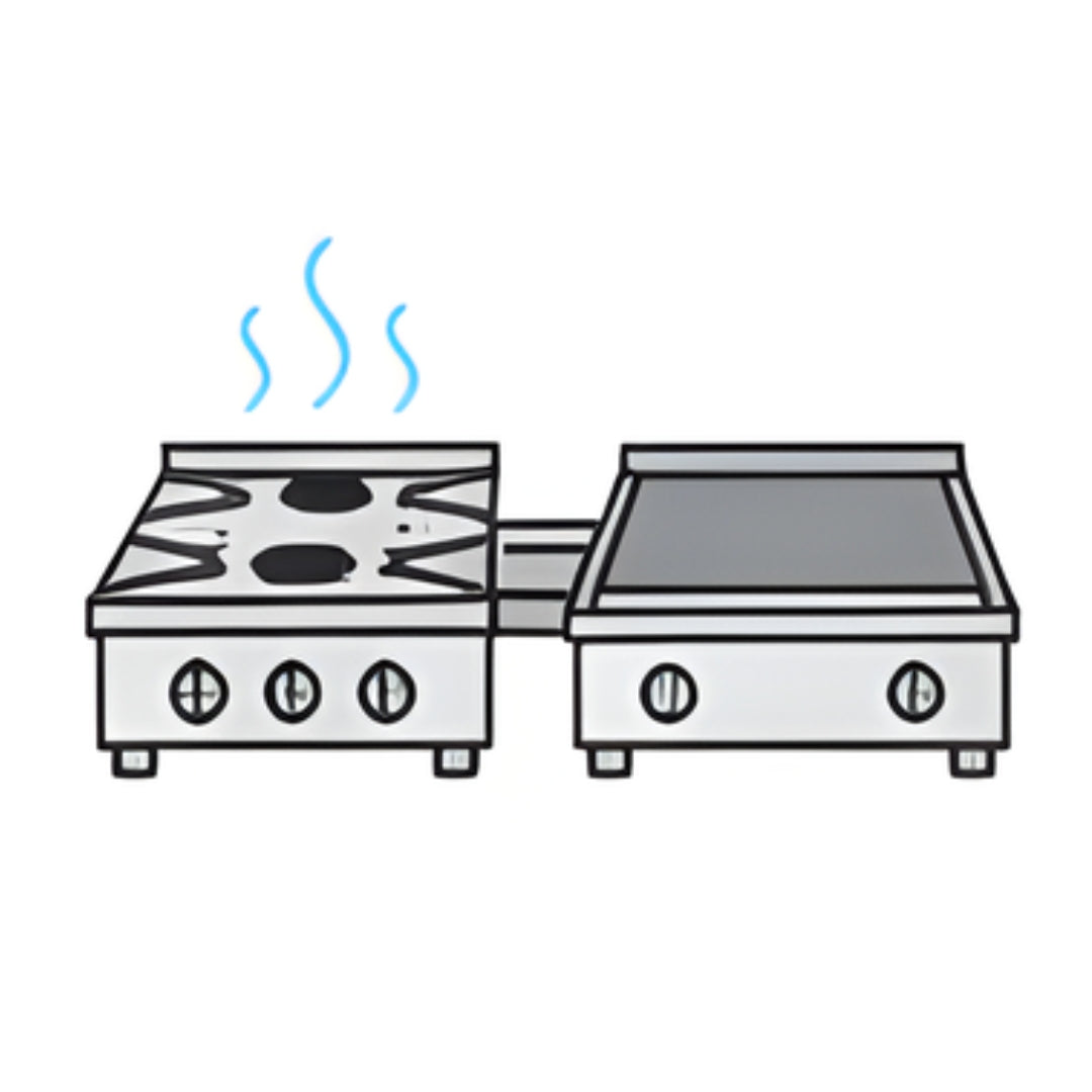 GAS EQUIPMENT - BURNER, STOCK POTS, GRIDDLES